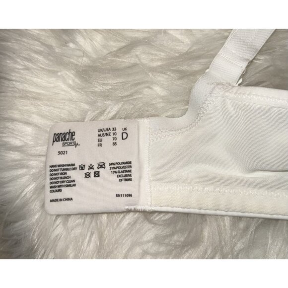 Panache Sport 5021 Womens High Impact Underwire Sports Bra 32D White - Picture 7 of 7